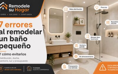7 errores comunes al remodelar un baño pequeño y cómo evitarlos
