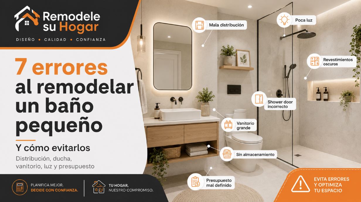7 errores comunes al remodelar un baño pequeño y cómo evitarlos