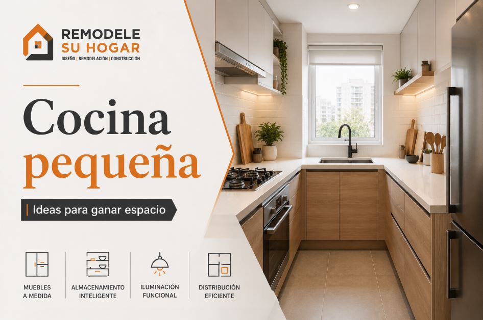 Cocina pequeña: ideas para ganar espacio y mejorar la distribución