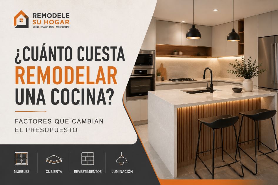 ¿Cuánto cuesta remodelar una cocina? Cuánto cuesta remodelar una cocina en Santiago y factores que cambian el presupuesto
