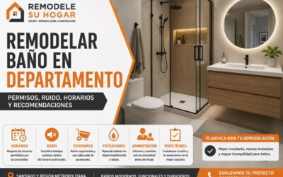 Remodelar baño en departamento: permisos, ruido, horarios y recomendaciones