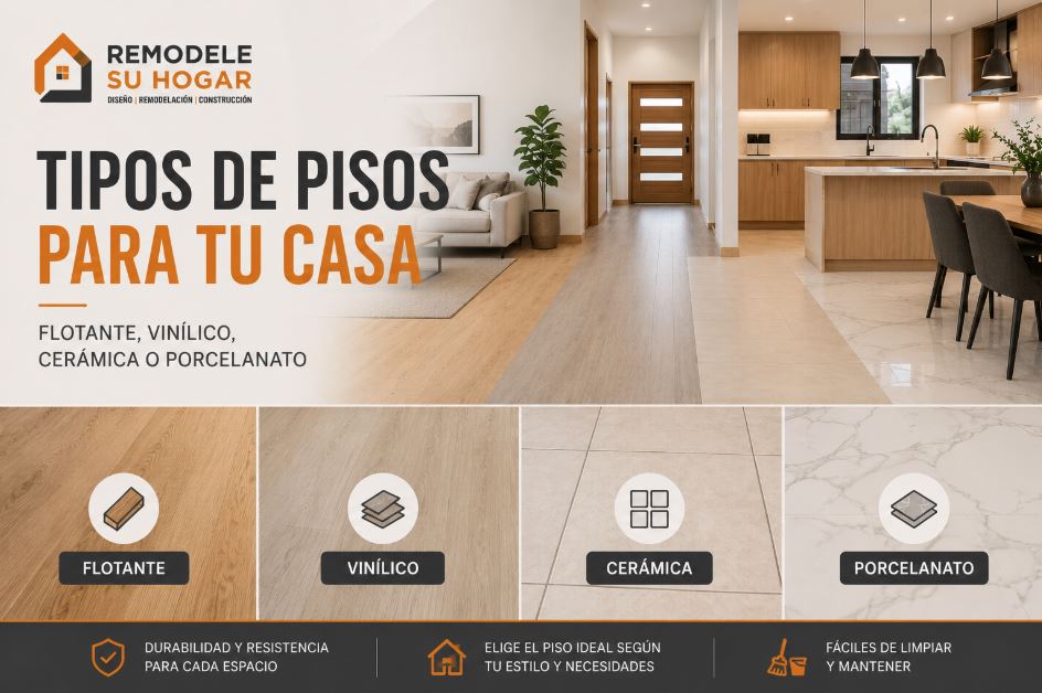 Piso flotante, vinílico, cerámica o porcelanato: ¿cuál conviene para tu casa?