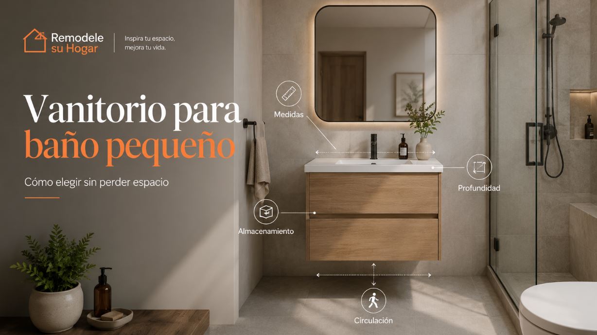 vanitorio-bano-pequeno-remodele-su-hogar Vanitorio para baño pequeño con medidas, profundidad, almacenamiento y circulación